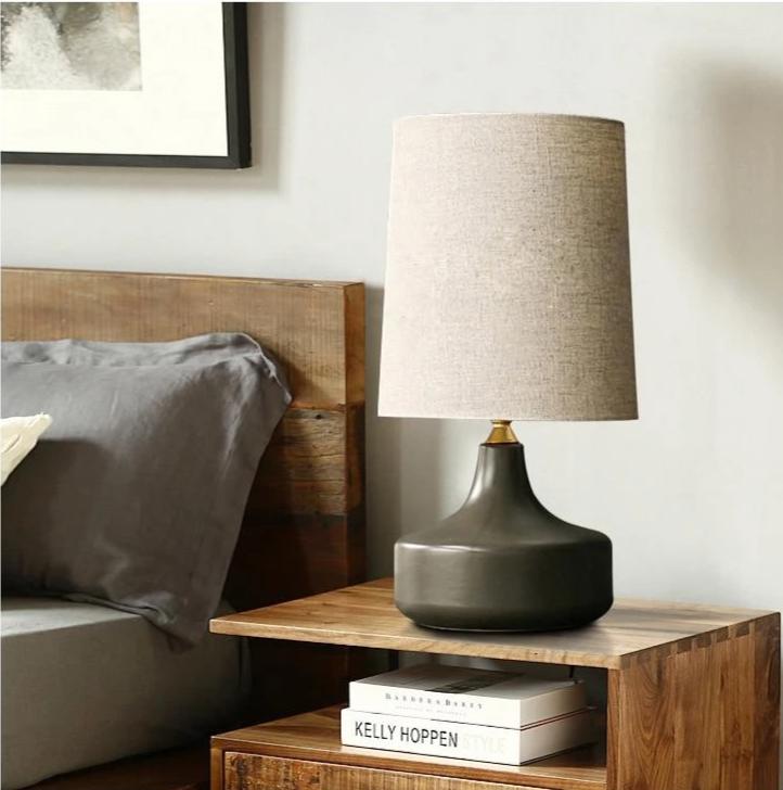 Maple – Iron and Fabric Shade Desk Lamp