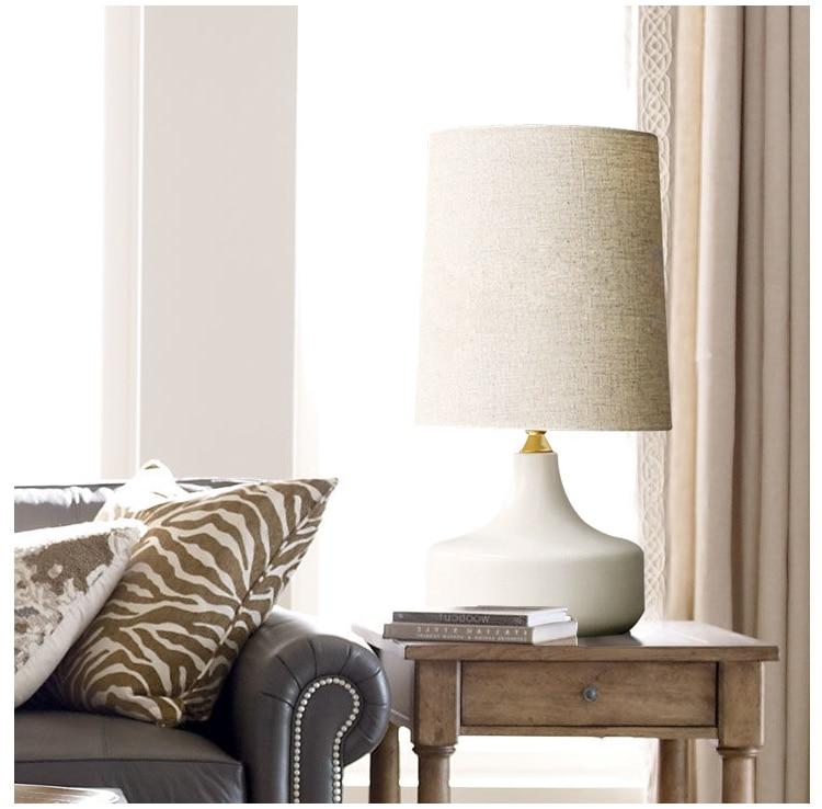 Maple – Iron and Fabric Shade Desk Lamp