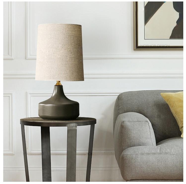 Maple – Iron and Fabric Shade Desk Lamp