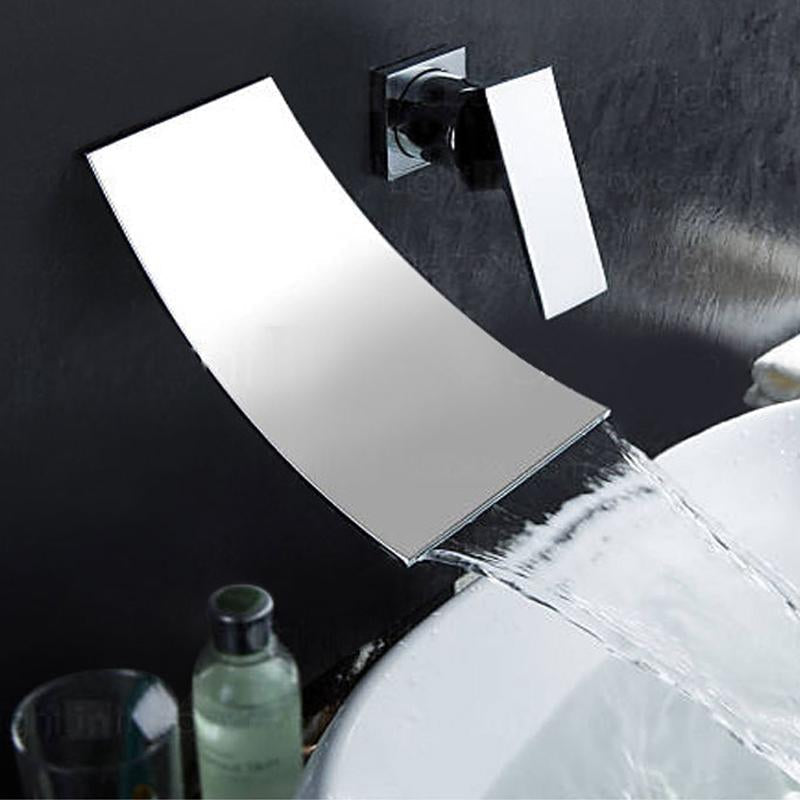 Tide – Wall-Mounted Waterfall Spout Mixer