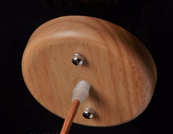 Oriel – Reversible Varnished Wood Drop Pendant
