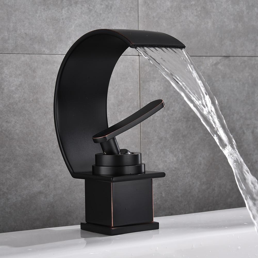Sluice – Bronze Waterfall Single-Handle Basin Tap