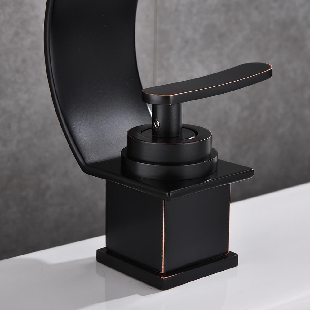 Sluice – Bronze Waterfall Single-Handle Basin Tap