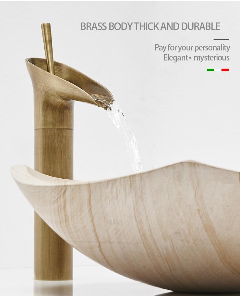 Bergamo – Single Lever Waterfall Basin Tap
