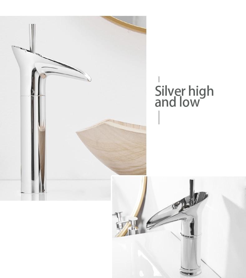 Bergamo – Single Lever Waterfall Basin Tap