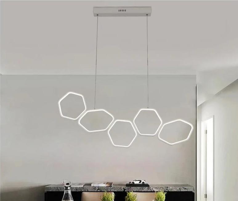 Facet – Art Deco Geometric Acrylic LED Chandelier