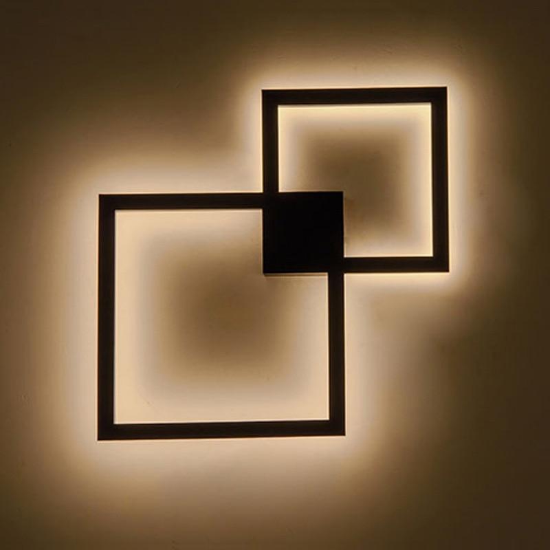 Quoin – Square Aluminium & Acrylic LED Wall Light