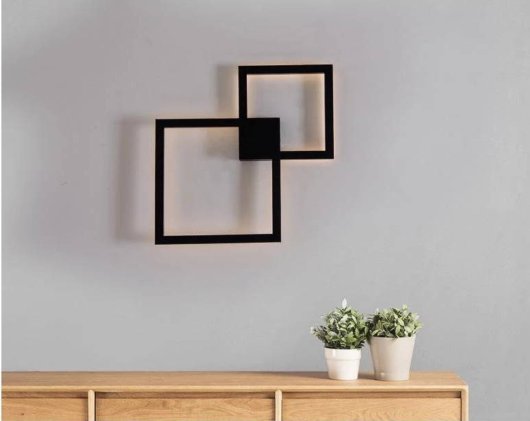 Quoin – Square Aluminium & Acrylic LED Wall Light