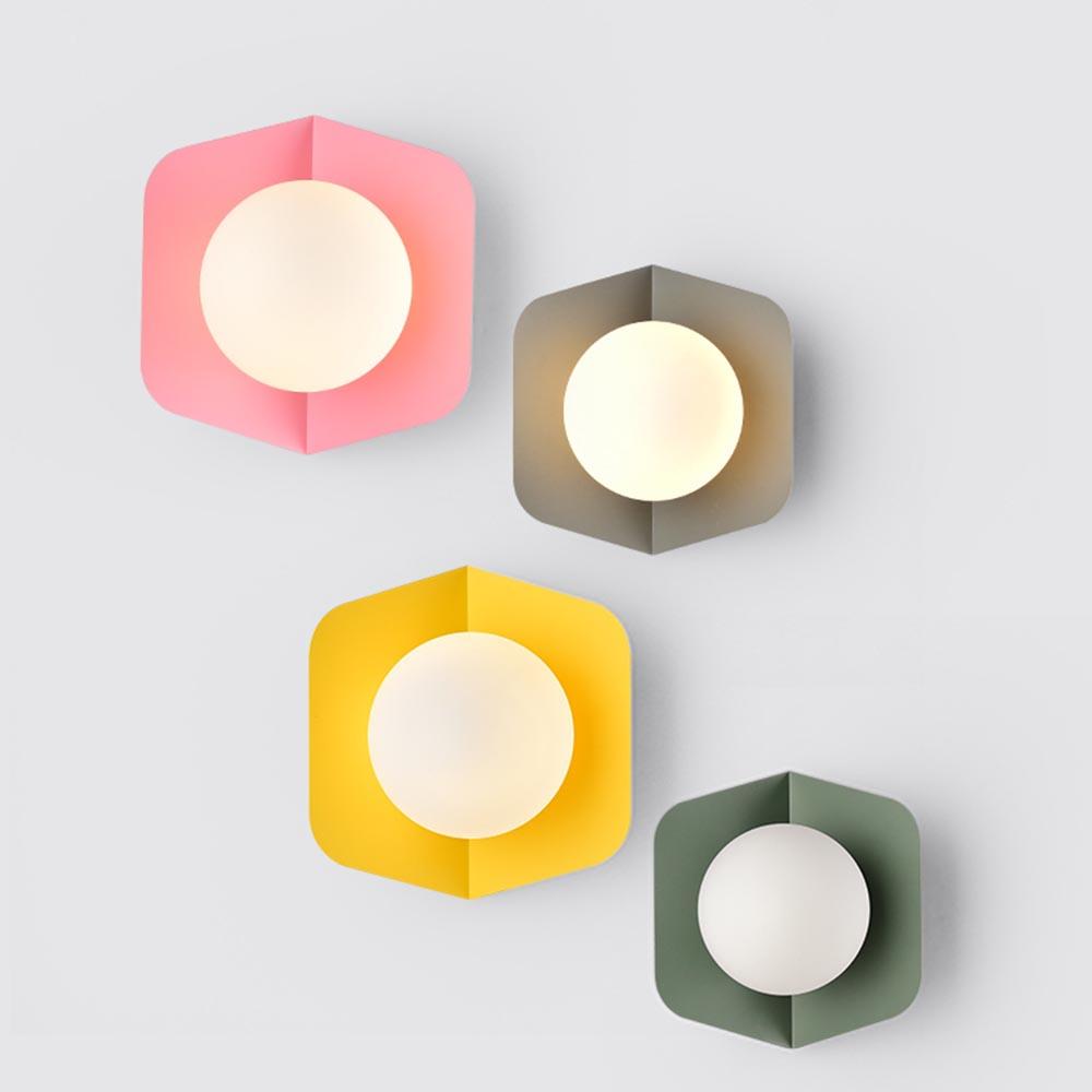 Finial – Candy-Colour Iron & Acrylic Wall Light