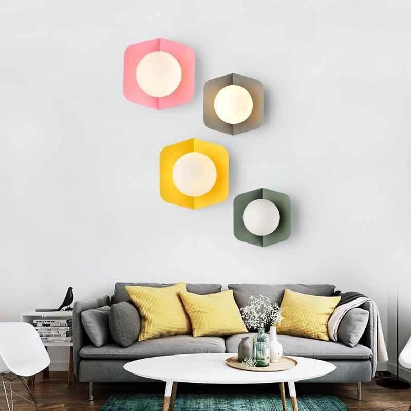 Finial – Candy-Colour Iron & Acrylic Wall Light