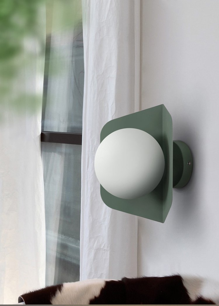 Finial – Candy-Colour Iron & Acrylic Wall Light