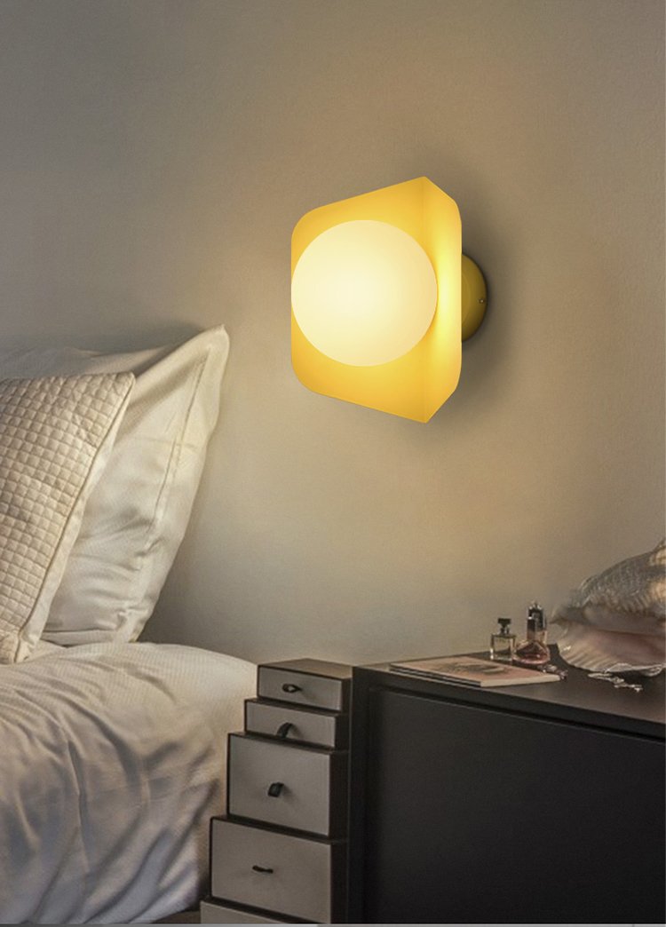 Finial – Candy-Colour Iron & Acrylic Wall Light