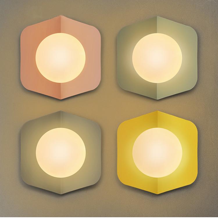 Finial – Candy-Colour Iron & Acrylic Wall Light