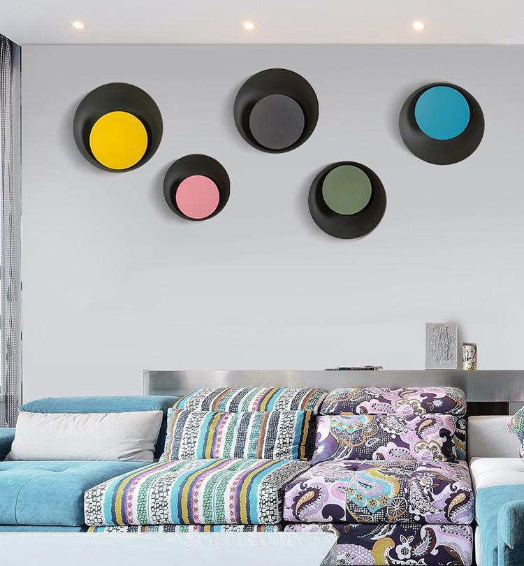 Crescent – Two-Tone Macaron LED Wall Light