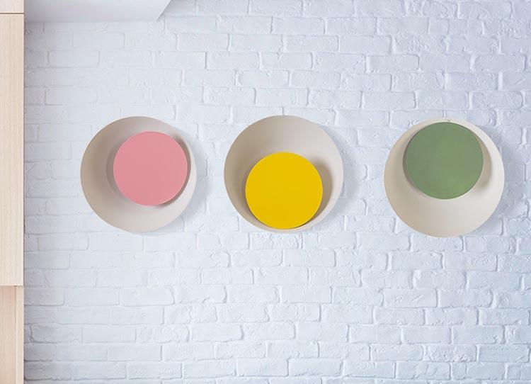Crescent – Two-Tone Macaron LED Wall Light