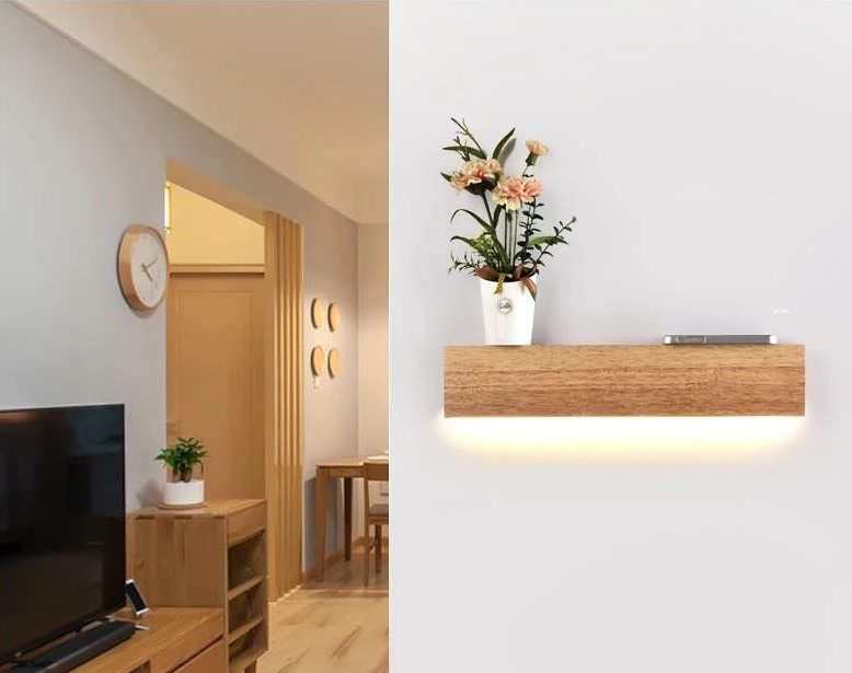 Ledge – Solid Oak Wall Shelf with Integrated LED Light