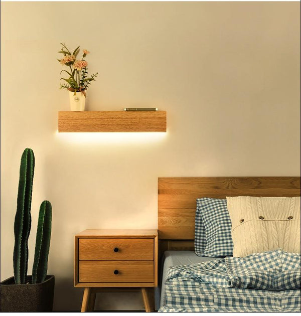 Ledge – Solid Oak Wall Shelf with Integrated LED Light