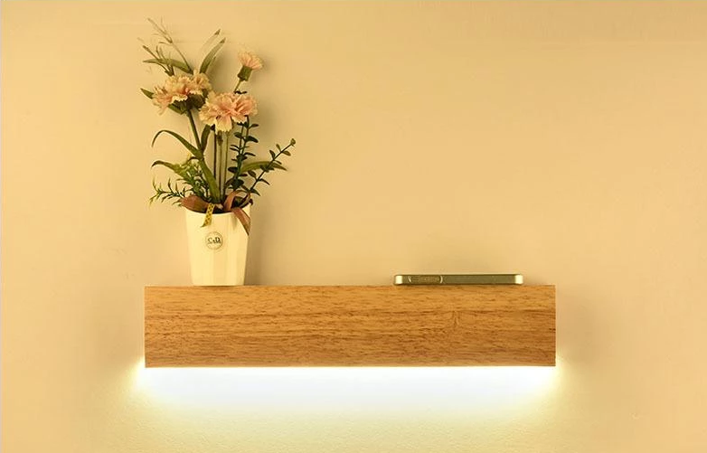 Ledge – Solid Oak Wall Shelf with Integrated LED Light