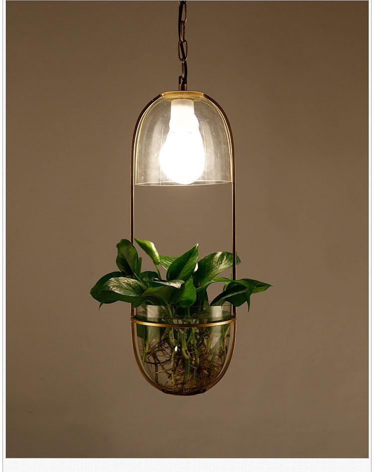 Pergola – Iron & Glass Hanging Planter Pendant