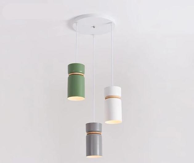 Gable – Nordic Iron & Wood LED Pendant Set