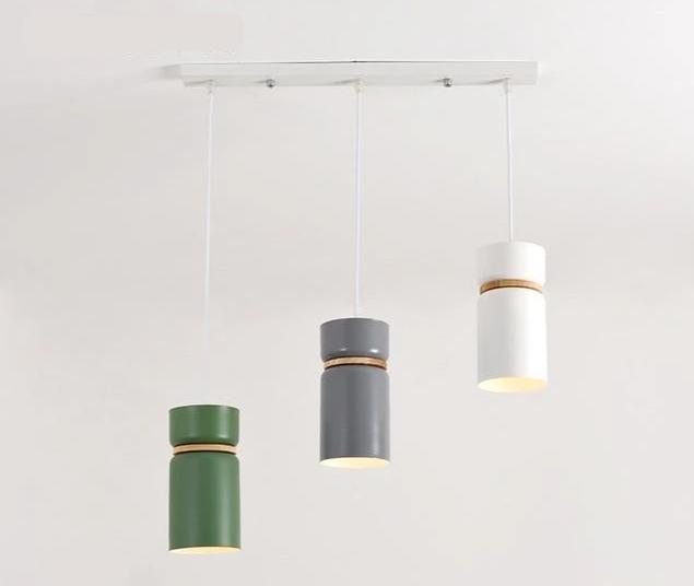 Gable – Nordic Iron & Wood LED Pendant Set