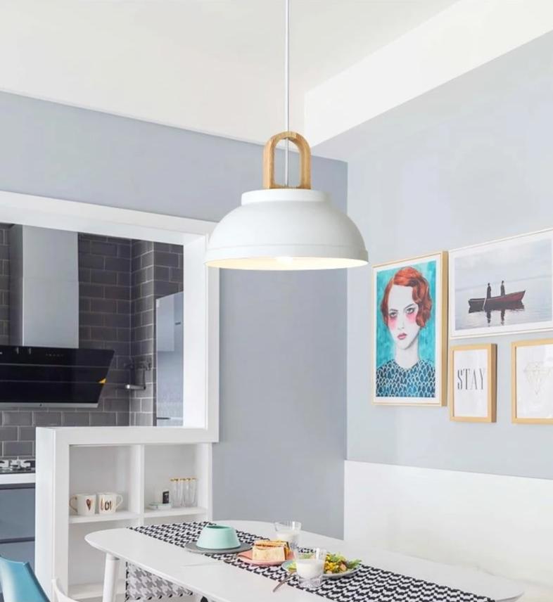 Cornice – Nordic Iron & Wood LED Pendant Shade
