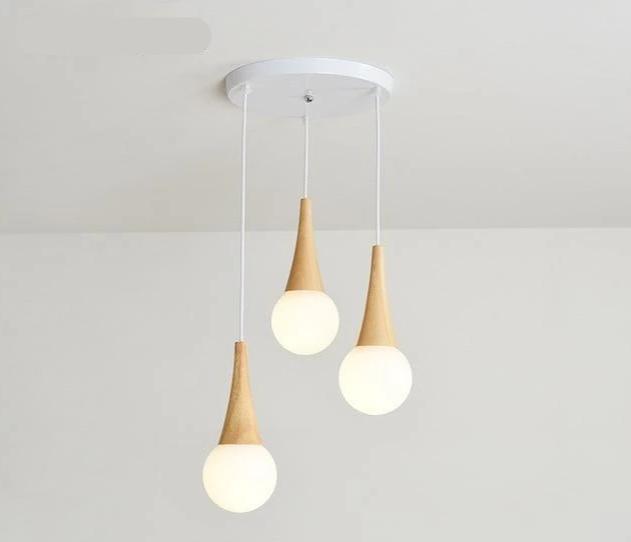 Vault – Multi-Globe Wood, Iron & Glass LED Pendant