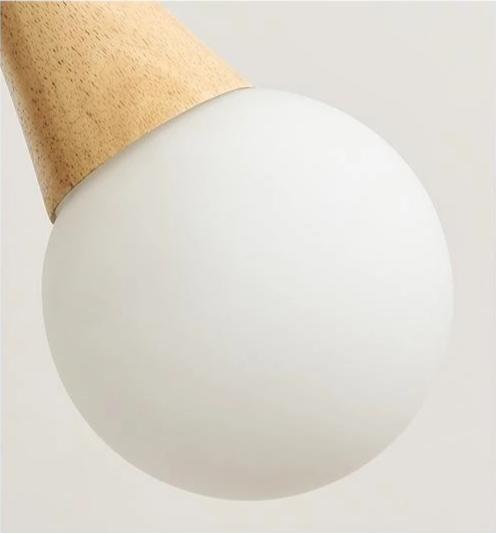 Vault – Multi-Globe Wood, Iron & Glass LED Pendant
