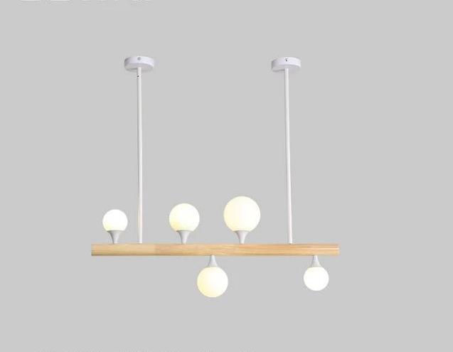 Rotunda – Wood & Glass Multi-Bulb LED Chandelier