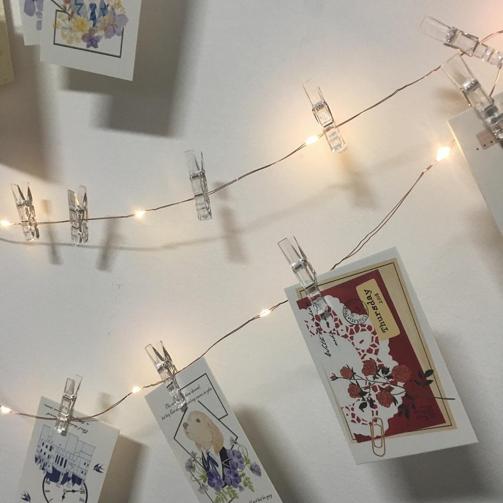 Meadow – Warm White Fairy Lights with Photo Clips