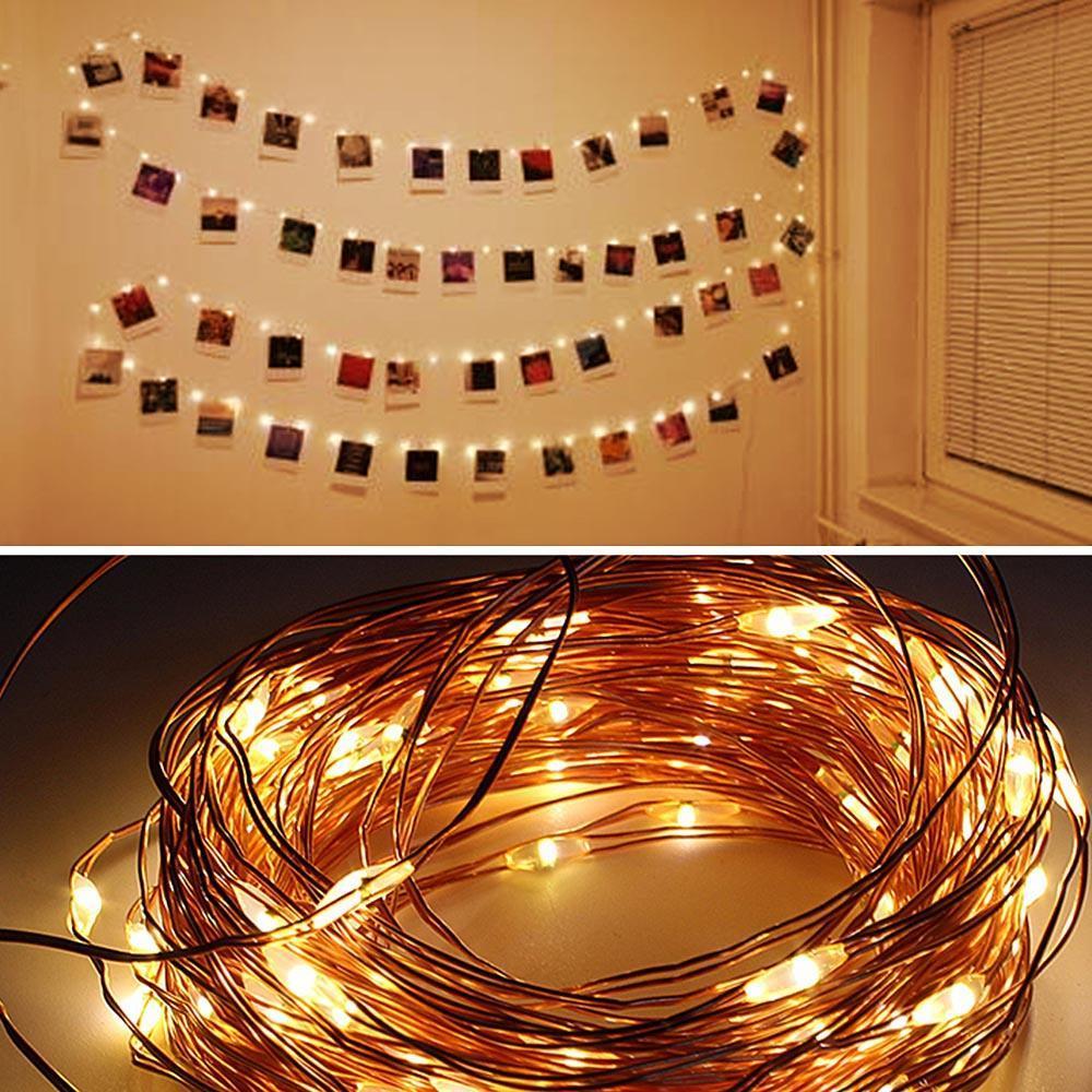 Meadow – Warm White Fairy Lights with Photo Clips