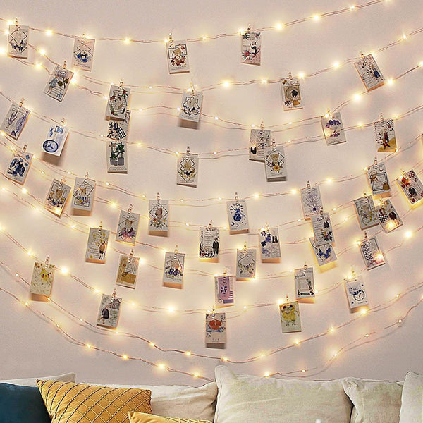 Meadow – Warm White Fairy Lights with Photo Clips