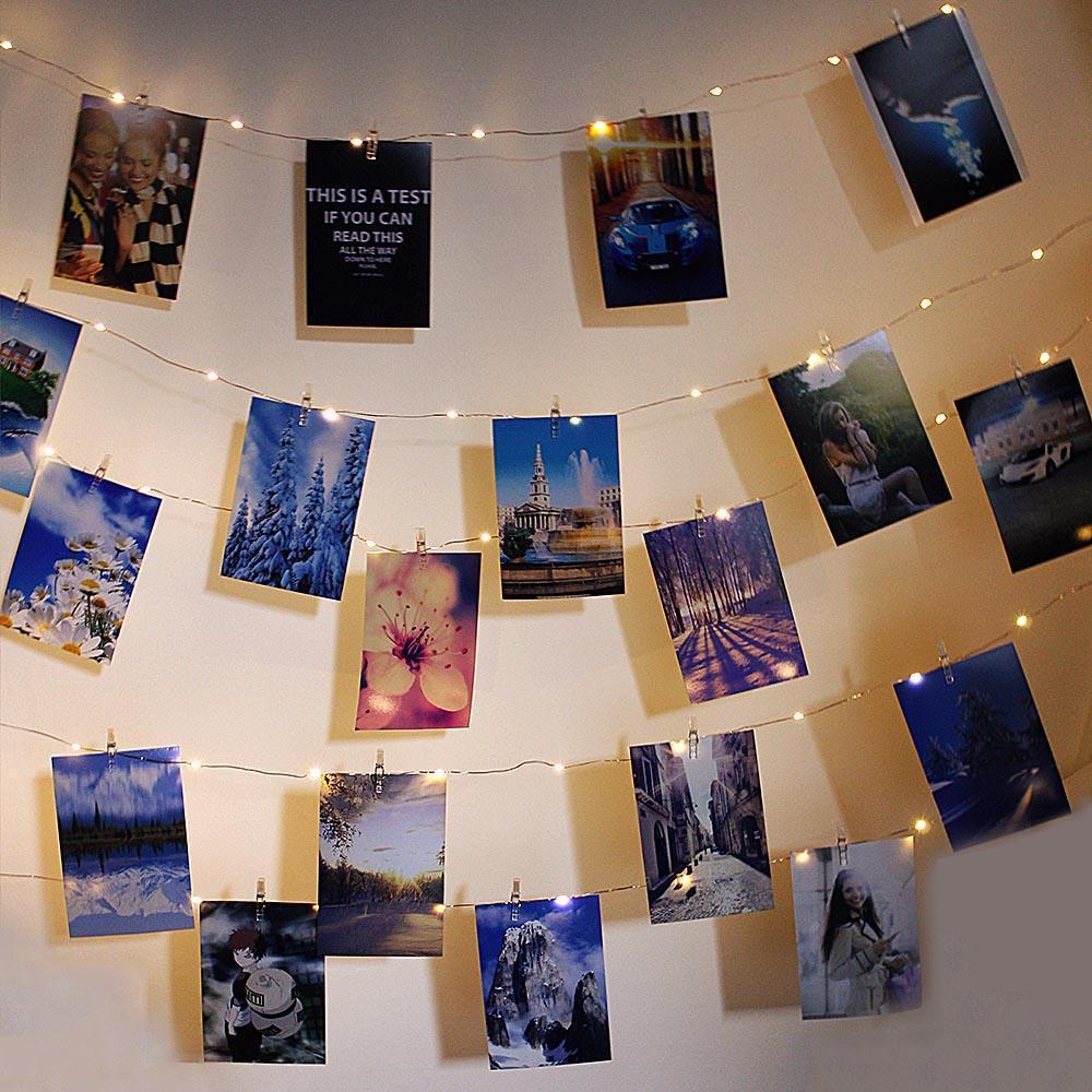 Meadow – Warm White Fairy Lights with Photo Clips