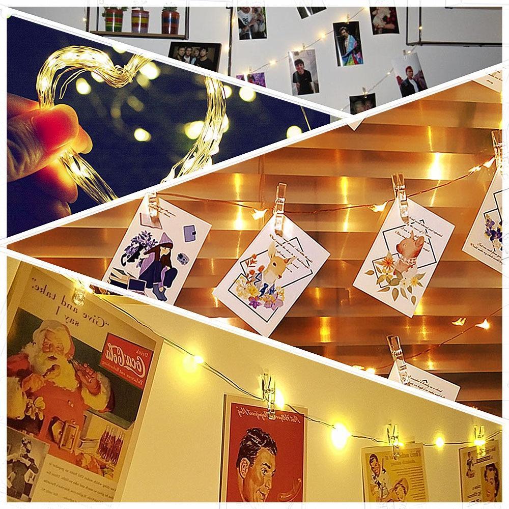 Meadow – Warm White Fairy Lights with Photo Clips