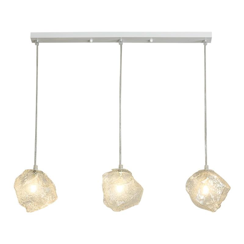 Keystone – Glass Stone & Iron Multi-Drop Pendant
