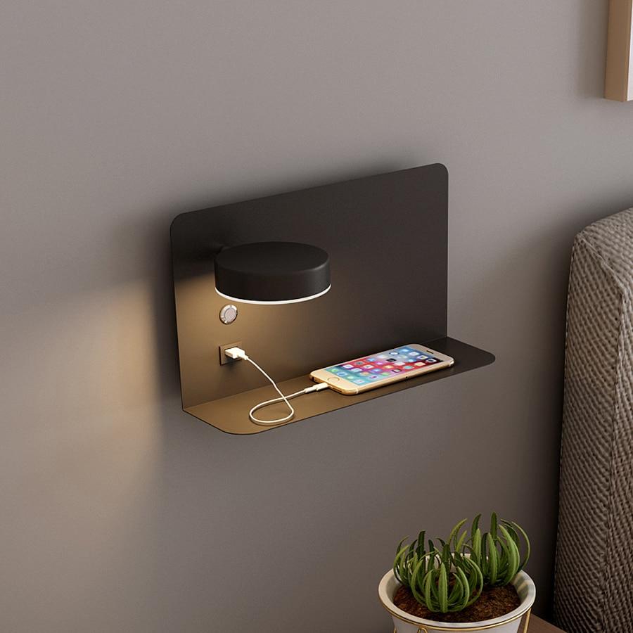 Merano – Bedside LED Wall Light with USB Charger