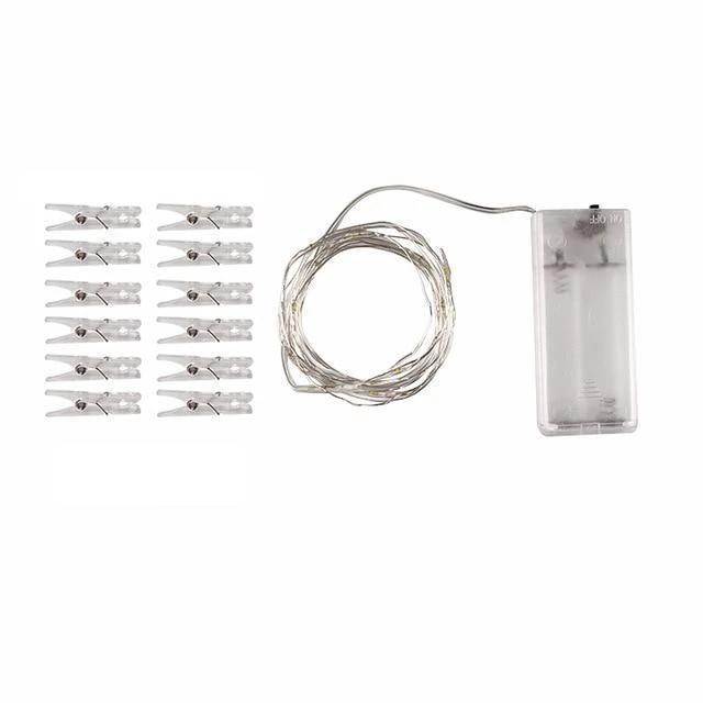 Meadow – Warm White Fairy Lights with Photo Clips