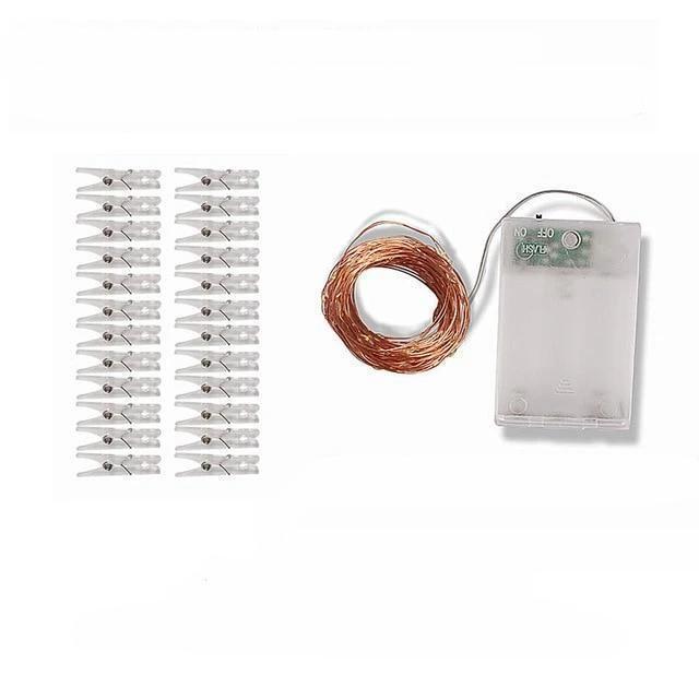 Meadow – Warm White Fairy Lights with Photo Clips