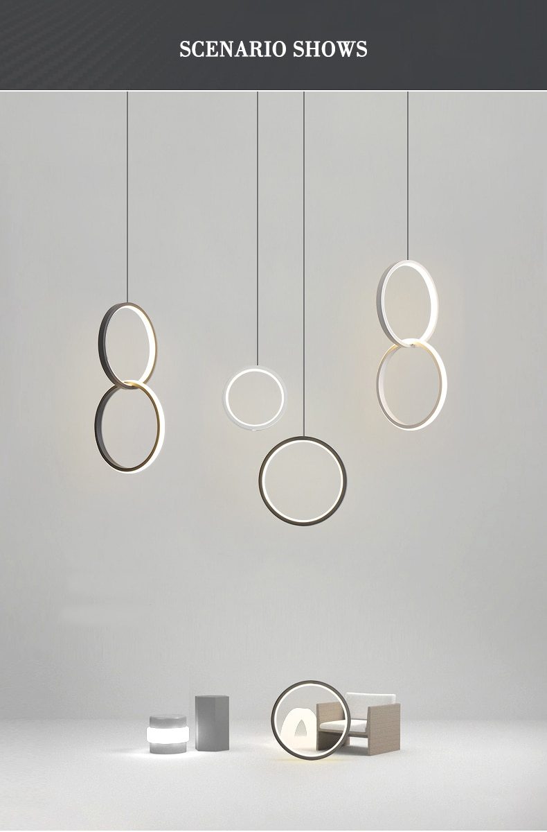 Sorrento – Circular Acrylic LED Ring Pendant