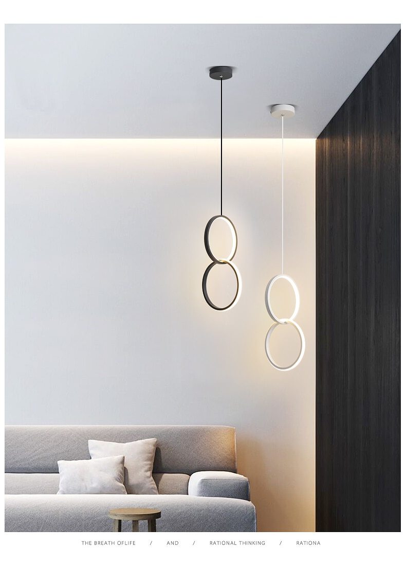 Sorrento – Circular Acrylic LED Ring Pendant