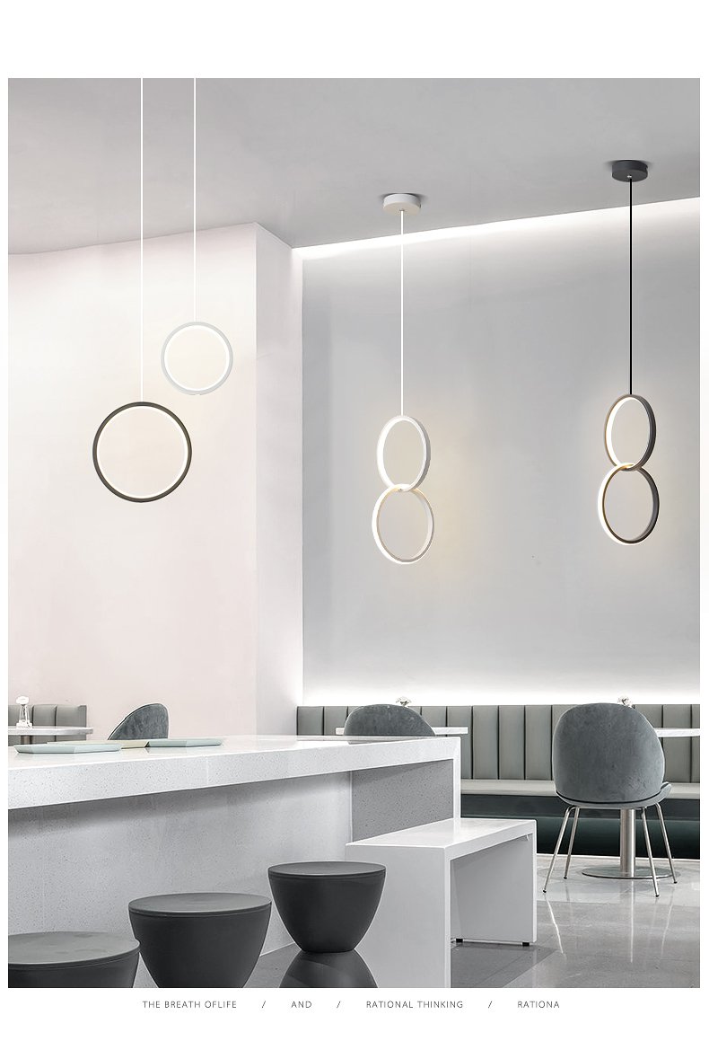 Sorrento – Circular Acrylic LED Ring Pendant
