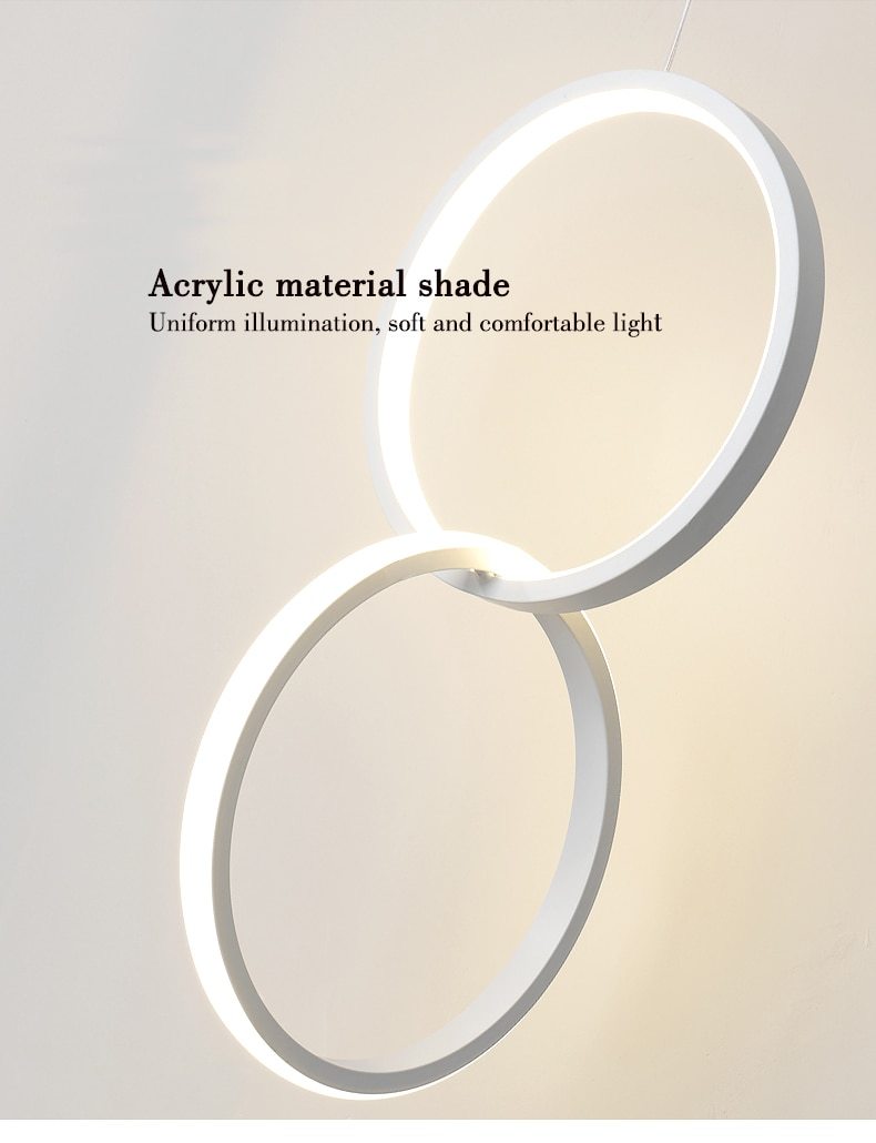 Sorrento – Circular Acrylic LED Ring Pendant