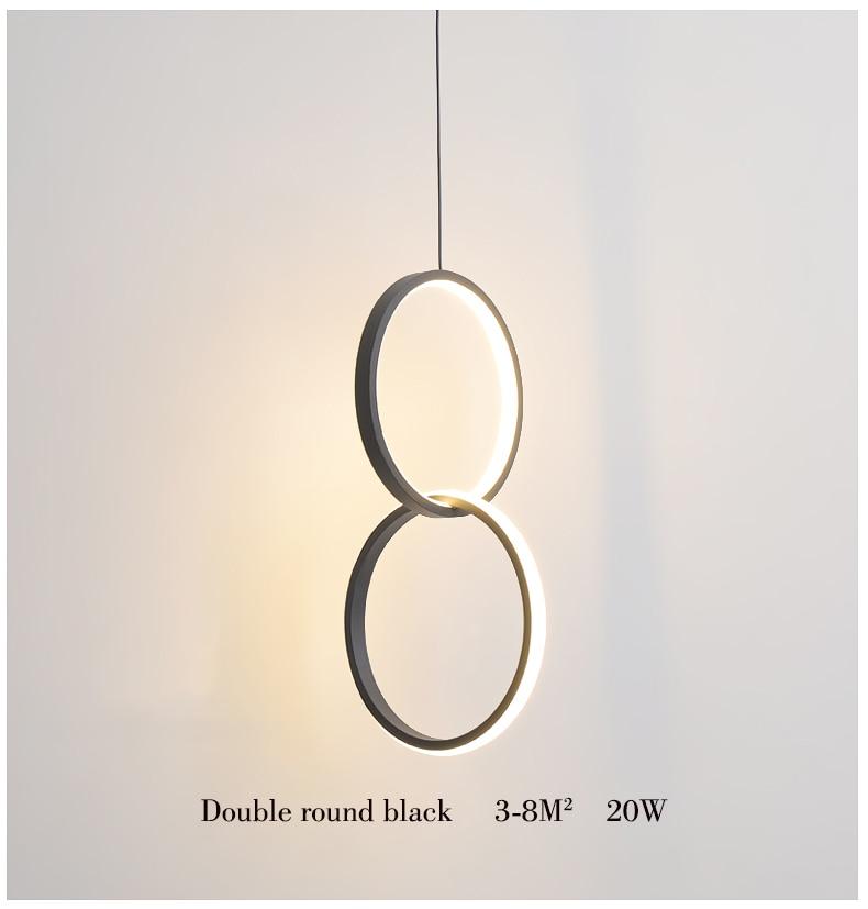 Sorrento – Circular Acrylic LED Ring Pendant