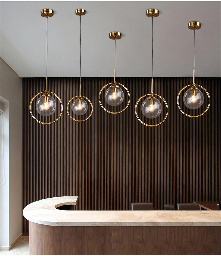 Verona – Glass Globe Ring Pendant Light