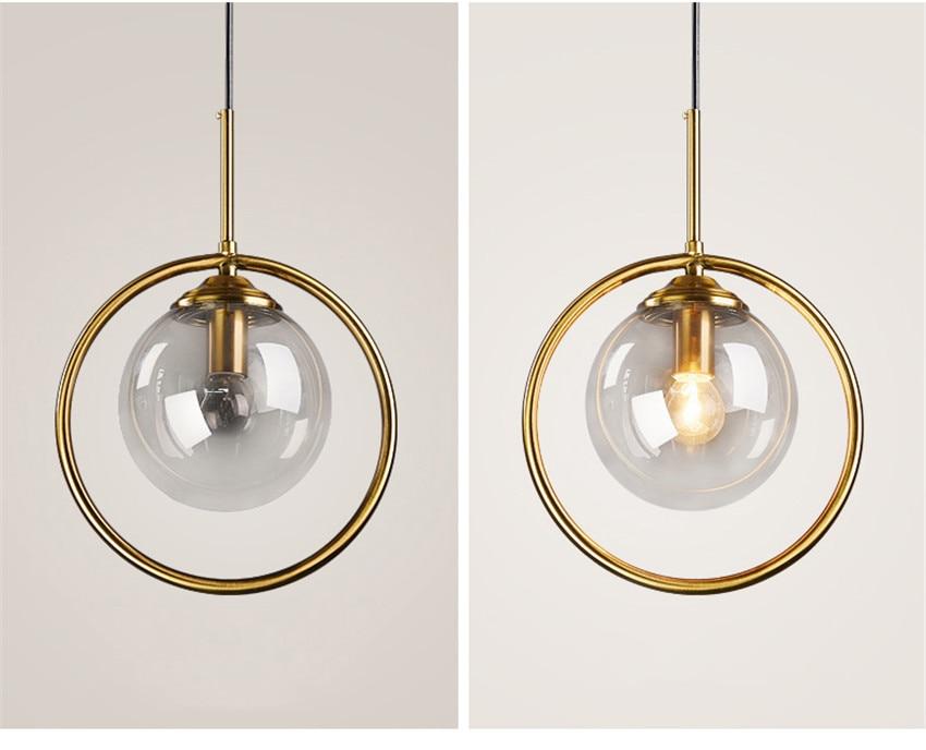 Verona – Glass Globe Ring Pendant Light