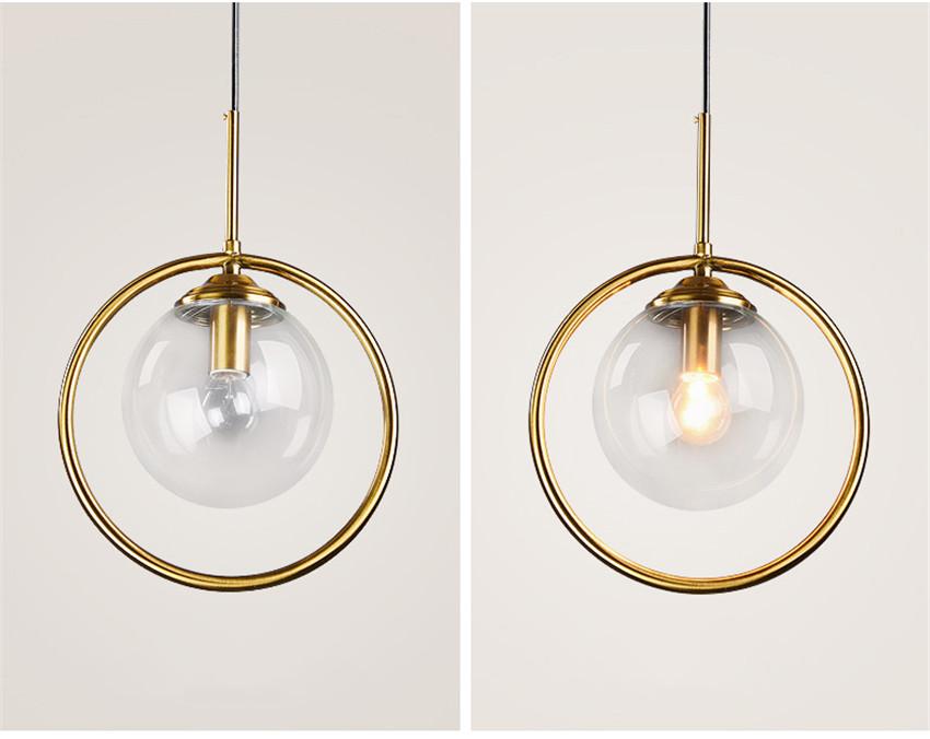 Verona – Glass Globe Ring Pendant Light