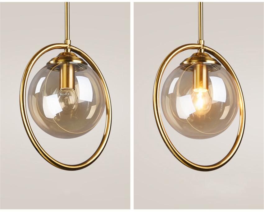 Verona – Glass Globe Ring Pendant Light