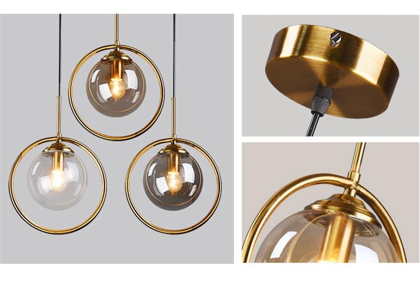 Verona – Glass Globe Ring Pendant Light