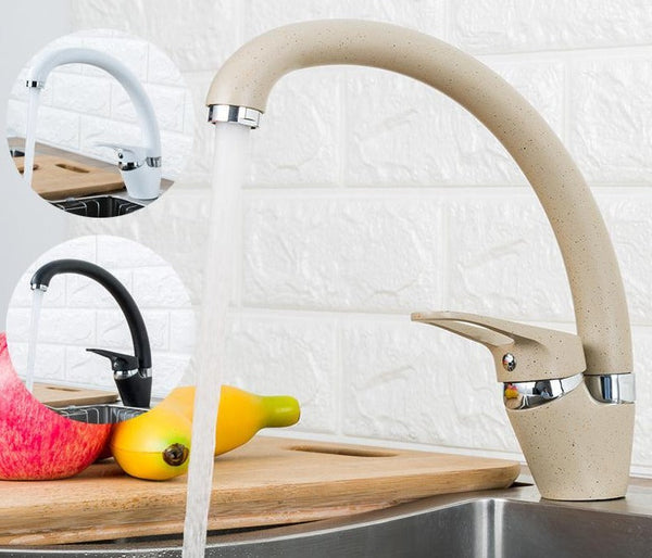 Pebble – Polished Brass Single-Hole Kitchen Tap
