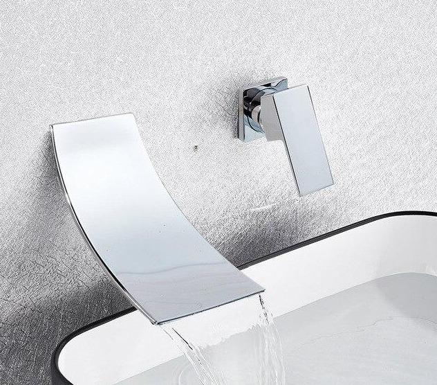 Tide – Wall-Mounted Waterfall Spout Mixer